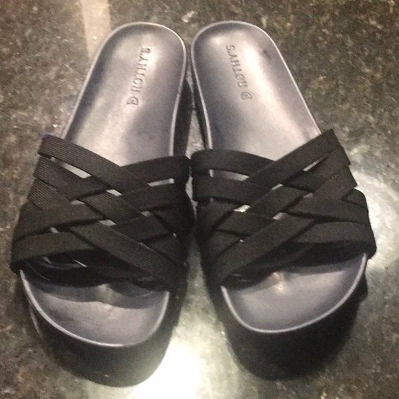 Rothy’s Black Sandal Sz 11.5 - Picture 2 of 5